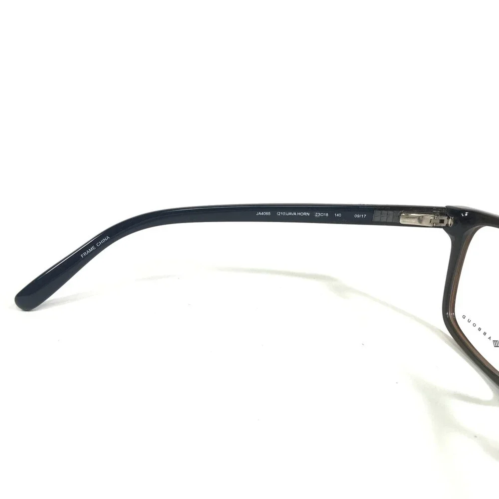 Joseph Abboud Eyeglasses Frames JA4065 210 JAVA HORN Brown Blue Square 53-18-140